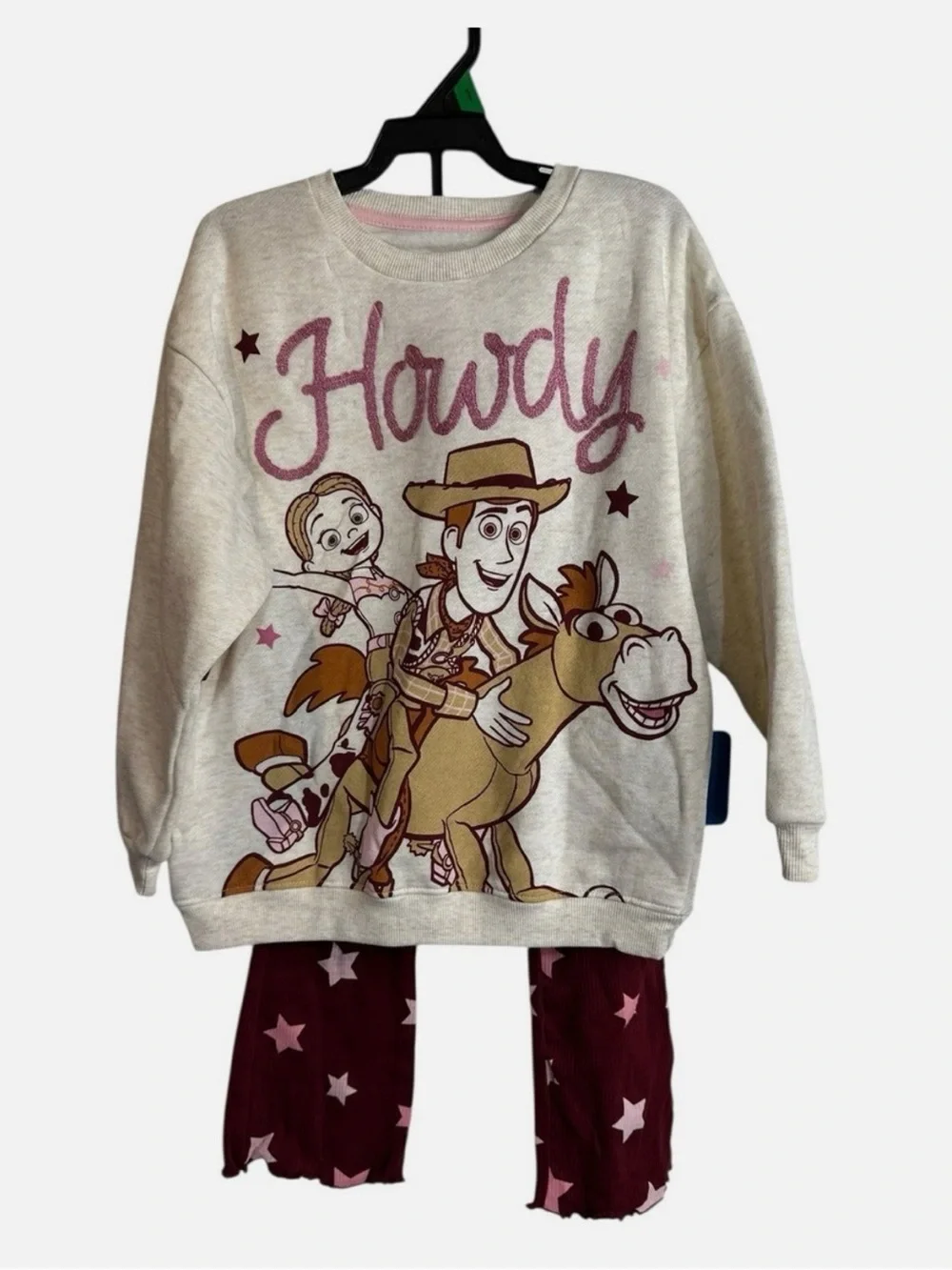 Disney 'Howdy' Toy Story Sweatshirt and Star Sweatshirt Pants Outfit NEW 5T